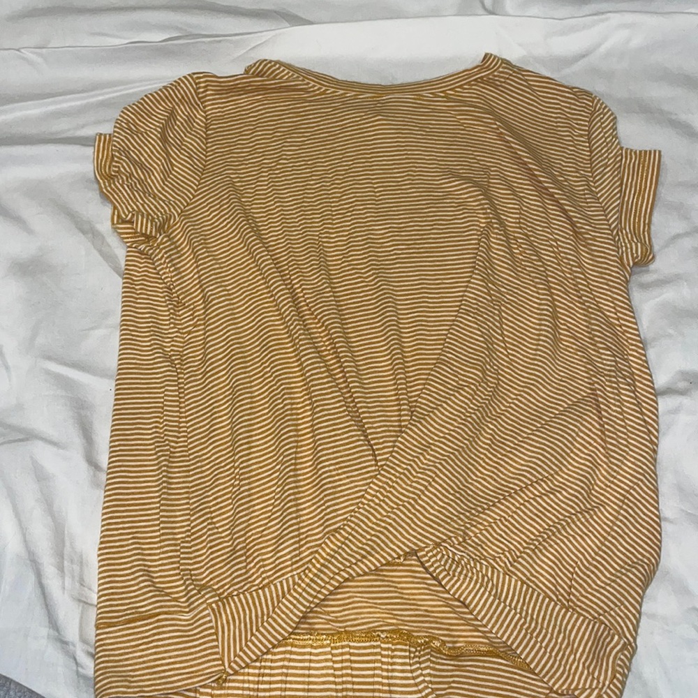 Yellow striped shirt